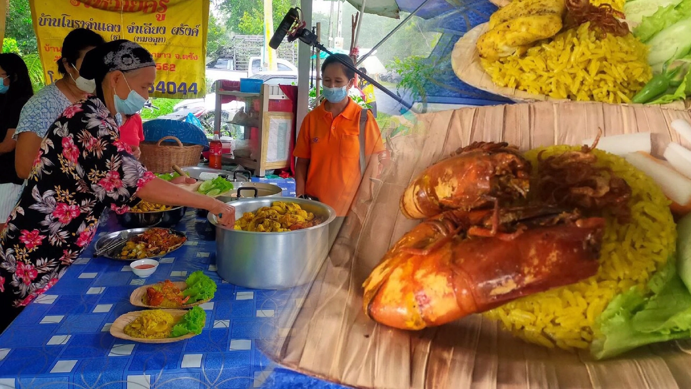 "ข้าวหมกไก่รักษ์โลก" ใช้จานใบจากแทนกล่องพลาสติก