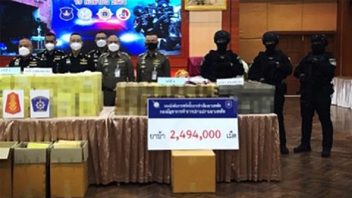 ผบ.ตร.แถลงการจับยาเสพติดล็อตใหญ่ 4 คดี ผบ.ตร.แถลงการจับยาเสพติดล็อตใหญ่ 4 คดี