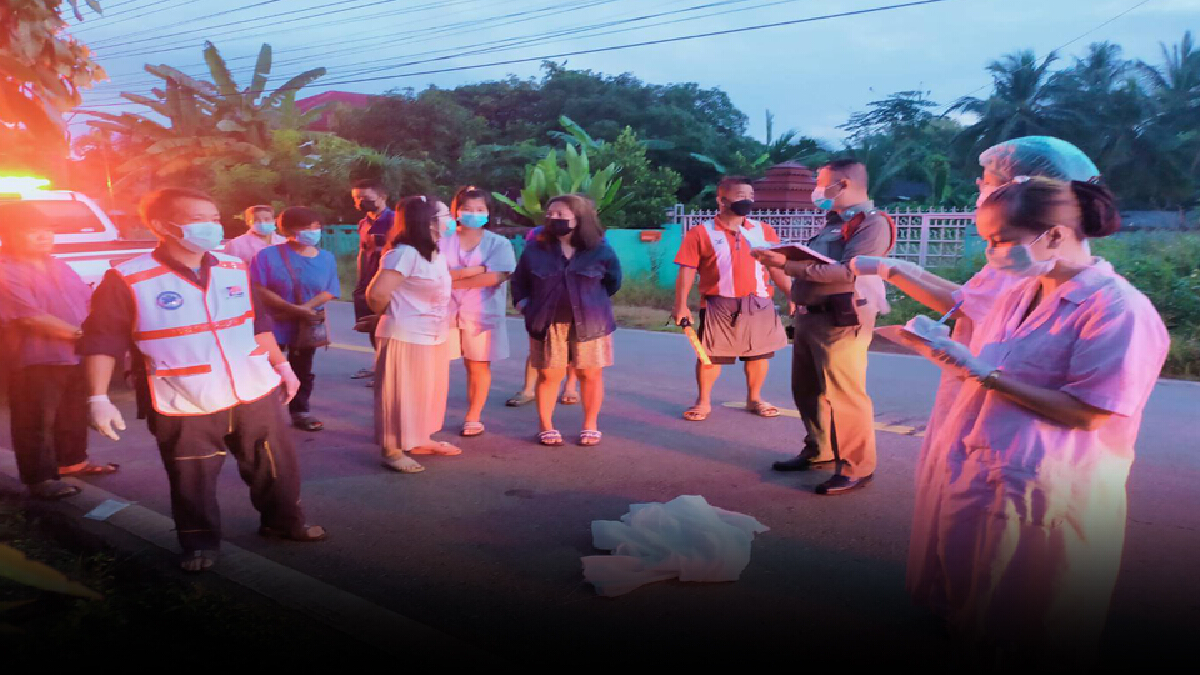 สสดคุณตาวัย80ปีปั่นจักรยานถูกรถชนดับคาที่