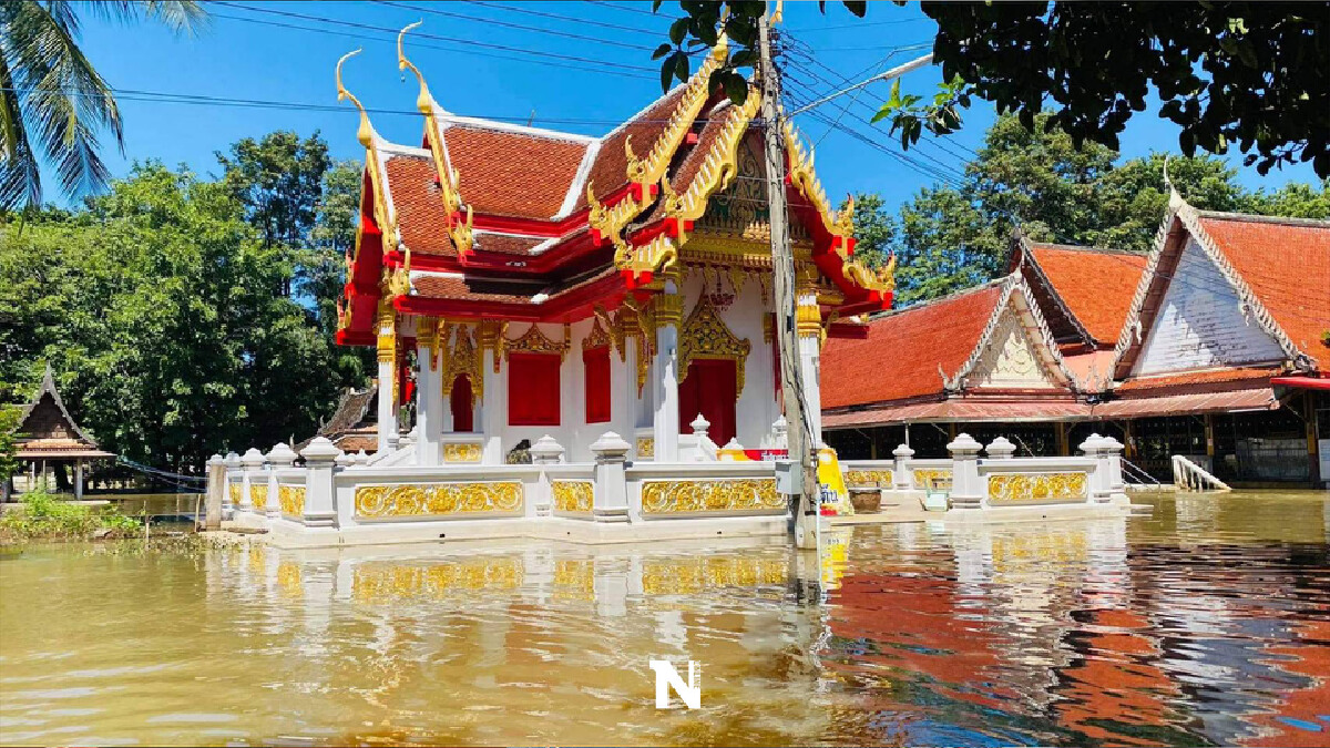 น้ำท่วมสุโขทัยอ่วม"วัด-สถานศึกษา"จมบาดาล