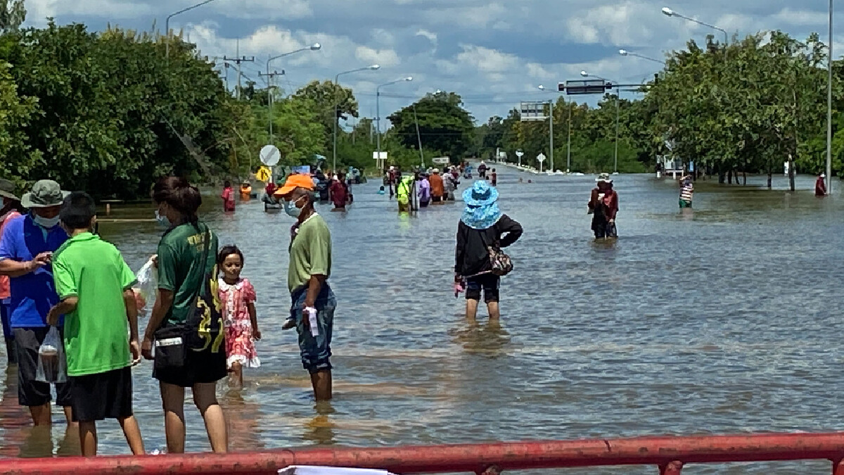 น้ำชัยภูมิทะลักเข้าแวงน้อยขอนแก่นท่วมไร่นาบ้านเรือน 5 พันไร่