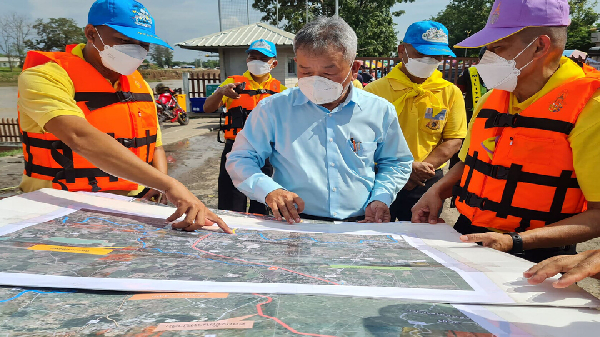 สถานการณ์น้ำท่วม เขื่อนพระรามหก รับน้ำเต็มจากแม่น้ำป่าสัก