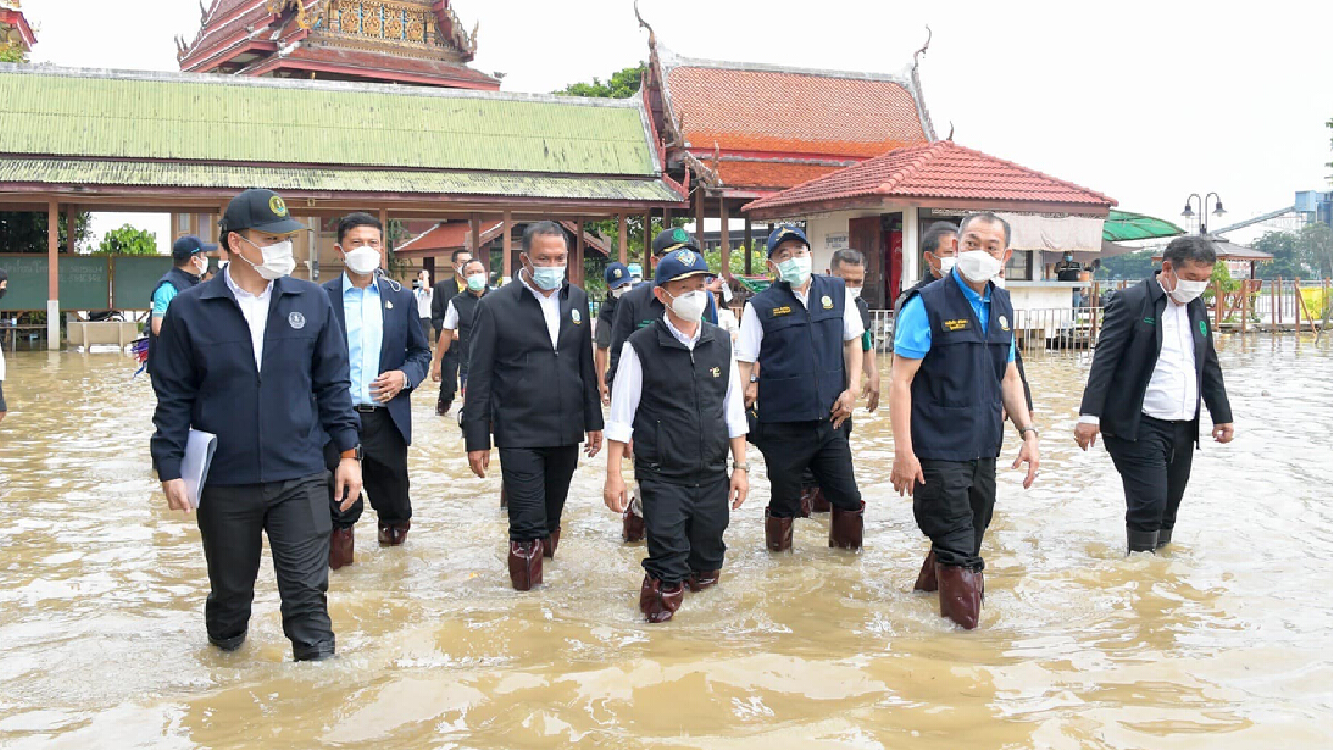 รมว.กษ. ลงพื้นที่ติดตามสถานการณ์น้ำเจ้าพระยา รมว.กษ. ลงพื้นที่ติดตามสถานการณ์น้ำเจ้าพระยา