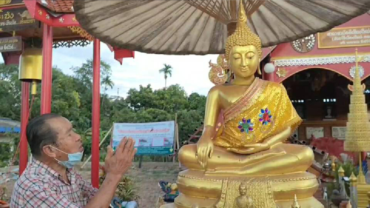 เตรียมทำบุญใหญ่ศาลหลักเมือง-คอพระพุทธรูปศรีสองเมืองหัก