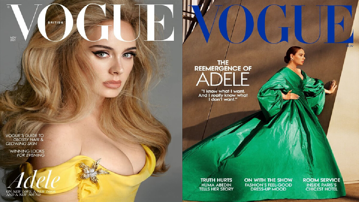 อะเดลขึ้นปกนิตยสารVogueทั้งของอังกฤษและอเมริกา อะเดลขึ้นปกนิตยสารVogueทั้งของอังกฤษและอเมริกา