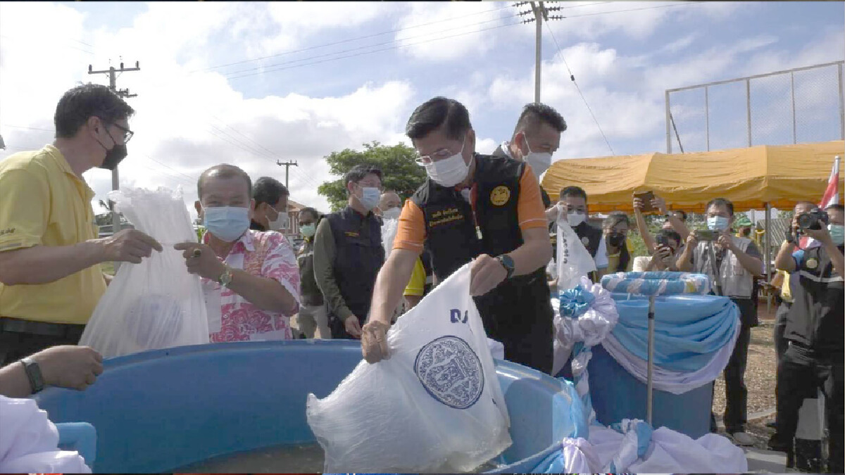 ปล่อยพันธุ์ปลาล้านตัว-ลงสู่ทุ่งบางระกำ