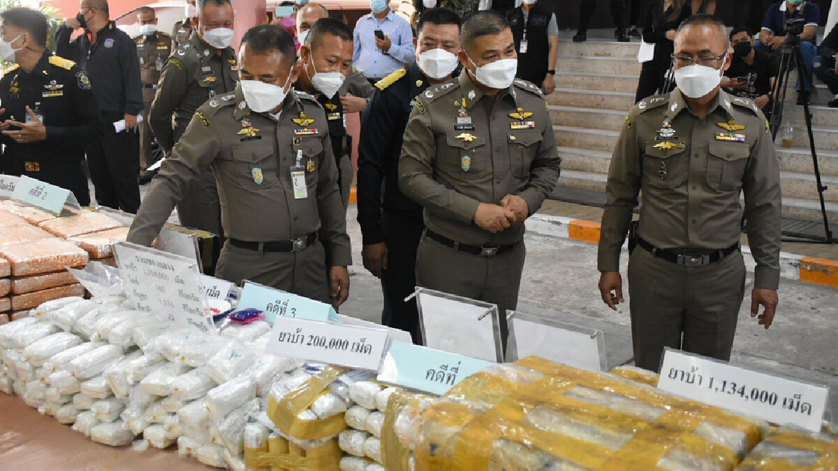 6 คดีตำรวจ ปส.จับ 24 ผู้ต้องหา ยาบ้า 1.7 ล้าน กัญชาเกิน 1 ตัน