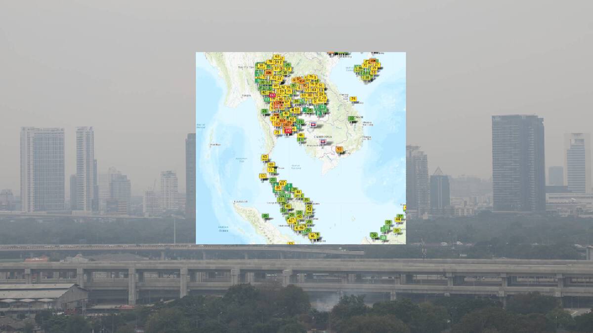 เช็กคุณภาพอากาศเช้านี้ "ฝุ่น PM 2.5" ถล่มบางจุด "ปากเกร็ด-เชียงดาว" อ่วม เช็กคุณภาพอากาศเช้านี้ "ฝุ่น PM 2.5" ถล่มบางจุด "ปากเกร็ด-เชียงดาว" อ่วม