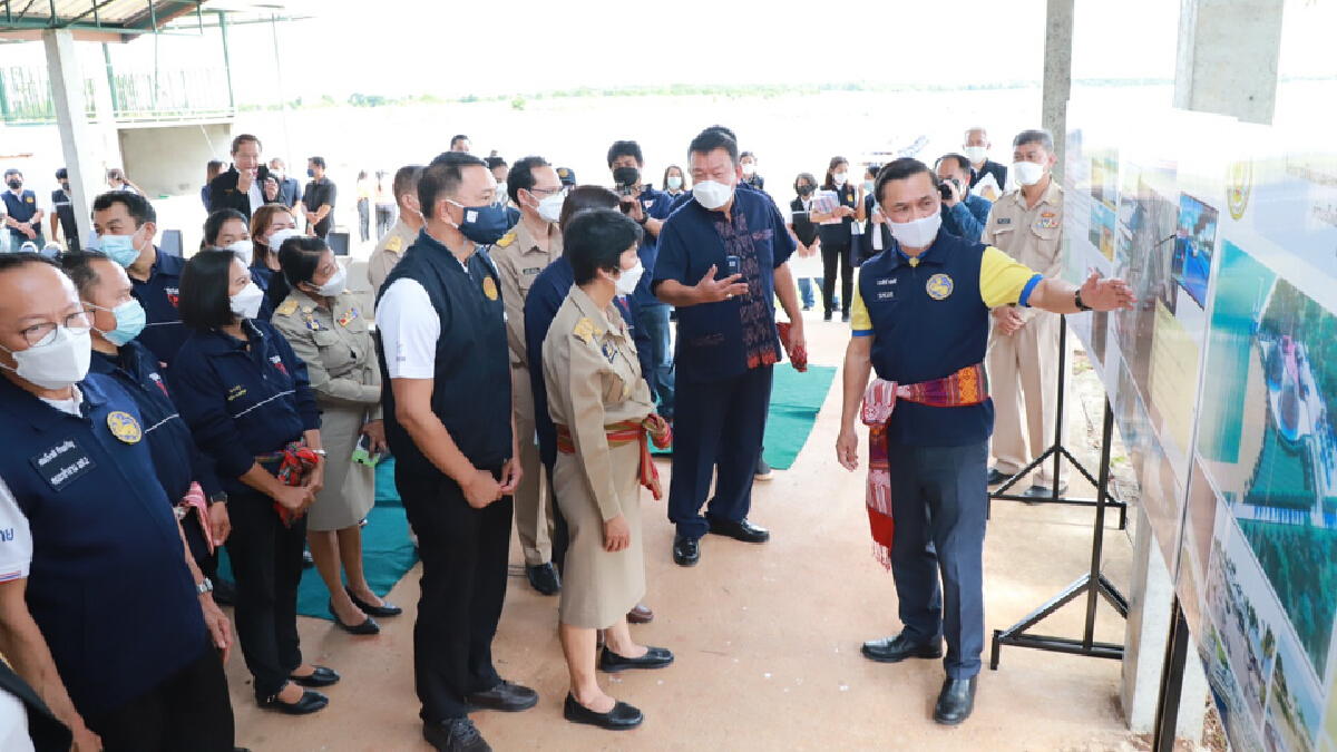 มท.2ตรวจสร้างเขื่อนป้องกันตลิ่ง-พัฒนาแหล่งท่องเที่ยวสกลนคร มท.2ตรวจสร้างเขื่อนป้องกันตลิ่ง-พัฒนาแหล่งท่องเที่ยวสกลนคร