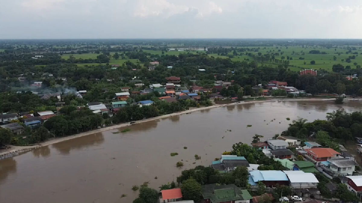 แม่น้ำป่าสักเพิ่มขึ้นจ่อท่วมตลาดท่าเรืออีกรอบ