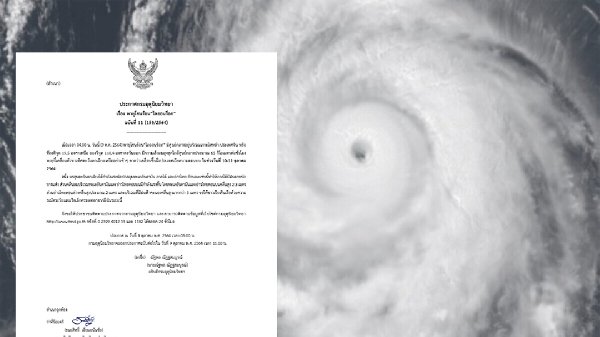 กรมอุตุนิยมวิทยา ประกาศ"พายุโซนร้อนไลออนร็อก"ภาคใต้รับมือฝนตกหนัก กรมอุตุนิยมวิทยา ประกาศ"พายุโซนร้อนไลออนร็อก"ภาคใต้รับมือฝนตกหนัก