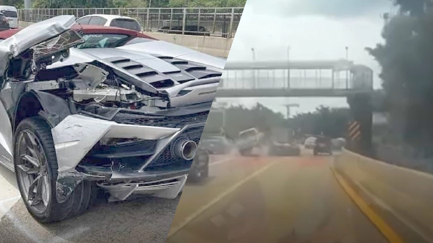 เปิดคลิปหลักฐาน "กระบะ" ชนท้าย "ลัมโบร์กินี" 31 ล้านใครผิด?