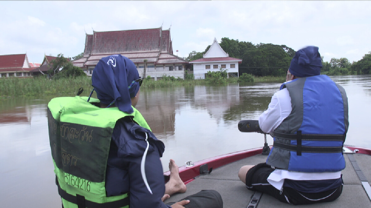 “ล่องเรือ”ตรวจสภาพแม่น้ำยม-หวั่นกระทบเขตศก.