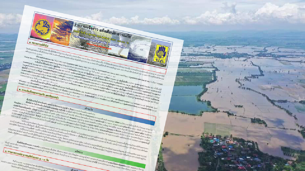 รายงานสถานการณ์รายวัน ข้อมูลคาดการณ์และแจ้งเตือนภัย รายงานสถานการณ์รายวัน ข้อมูลคาดการณ์และแจ้งเตือนภัย