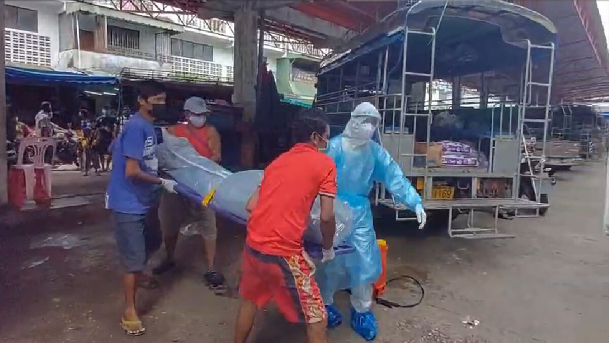 ผวาโควิด-พบหนุ่มพม่าดับปริศนาคาสถานีรถแม่สอด ผวาโควิด-พบหนุ่มพม่าดับปริศนาคาสถานีรถแม่สอด