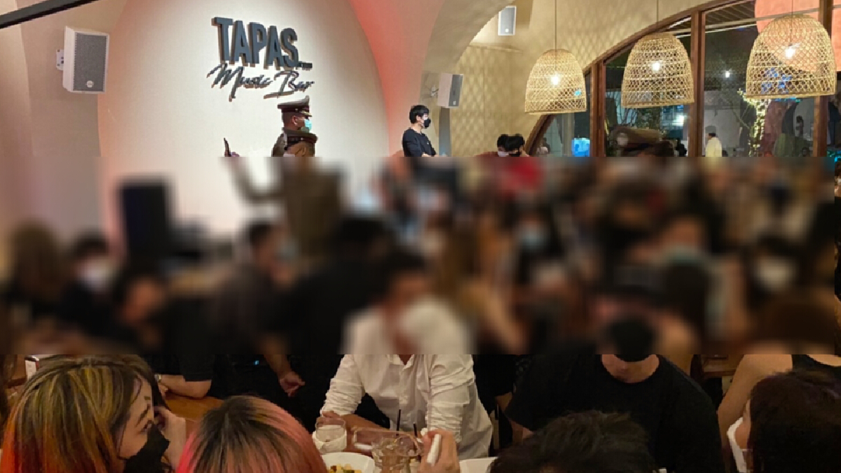 เย้ย สนง.ตำรวจแห่งชาติ เปิดร้านขายเหล้า ไม่สนโควิด รวบนักเที่ยวกว่า 90 คน
