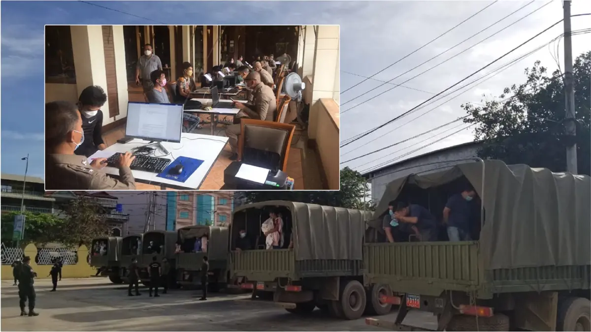 เจ้าหน้าที่กัมพูชาช่วยคนไทยชุดใหม่ 103 คน จากขบวนการค้ามนุษย์