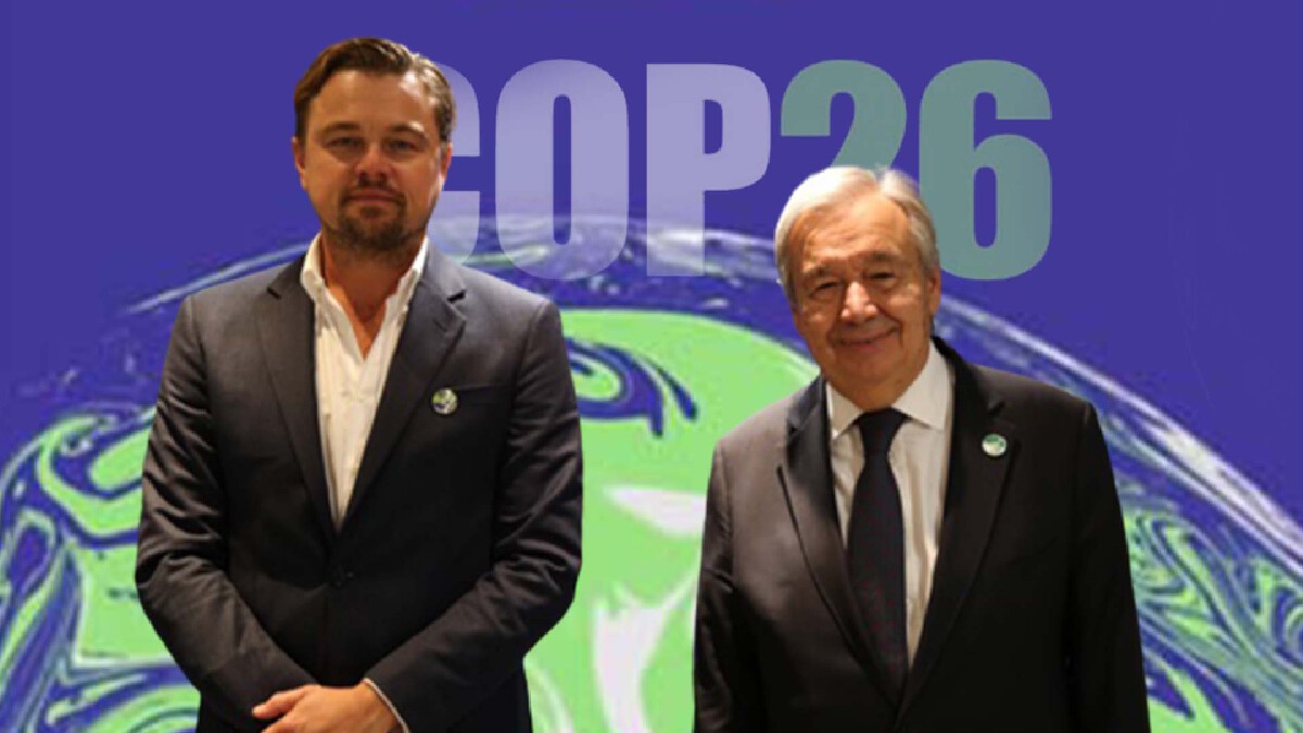 "ลีโอนาร์โด ดิแคพรีโอ" ปรากฏตัวที่เวที COP26 ในฐานะทูต UN ด้านสิ่งแวดล้อม "ลีโอนาร์โด ดิแคพรีโอ" ปรากฏตัวที่เวที COP26 ในฐานะทูต UN ด้านสิ่งแวดล้อม
