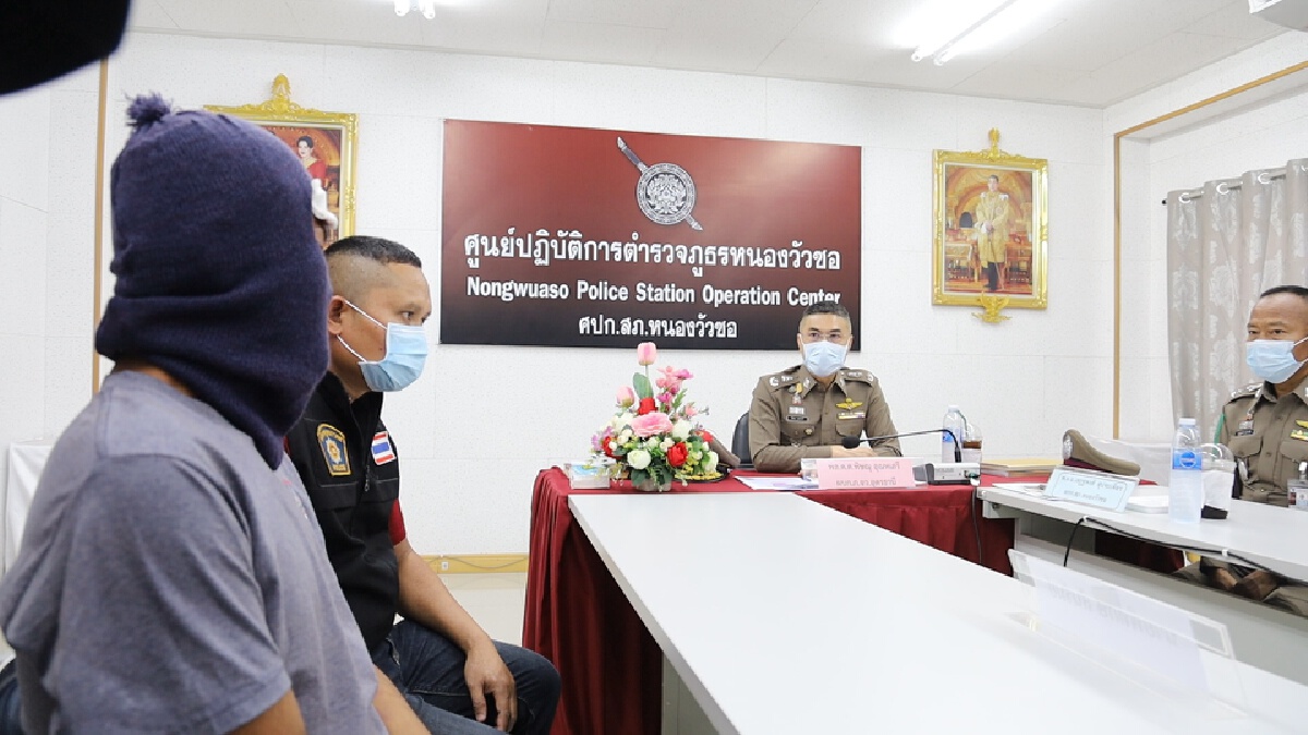 ผู้การอุดรฯสอบปากคำหลานคลั่งเสพยาบ้าหลอนฆ่าปาดคอป้าดับ