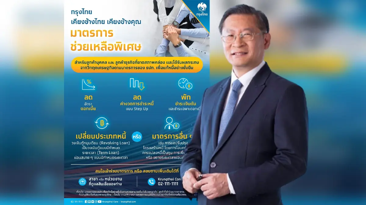 “กรุงไทย” ออกมาตรการพิเศษช่วย "แก้หนี้"  ลดต้น-ลดดอก