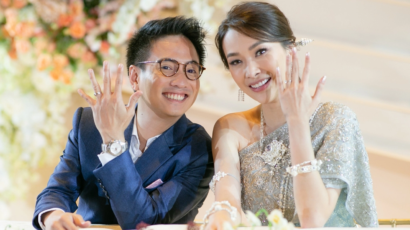 ดิม Tattoo Colour ควงแฟนสาวนอกวงการเข้าพิธีวิวาห์สุดชื่นมื่น