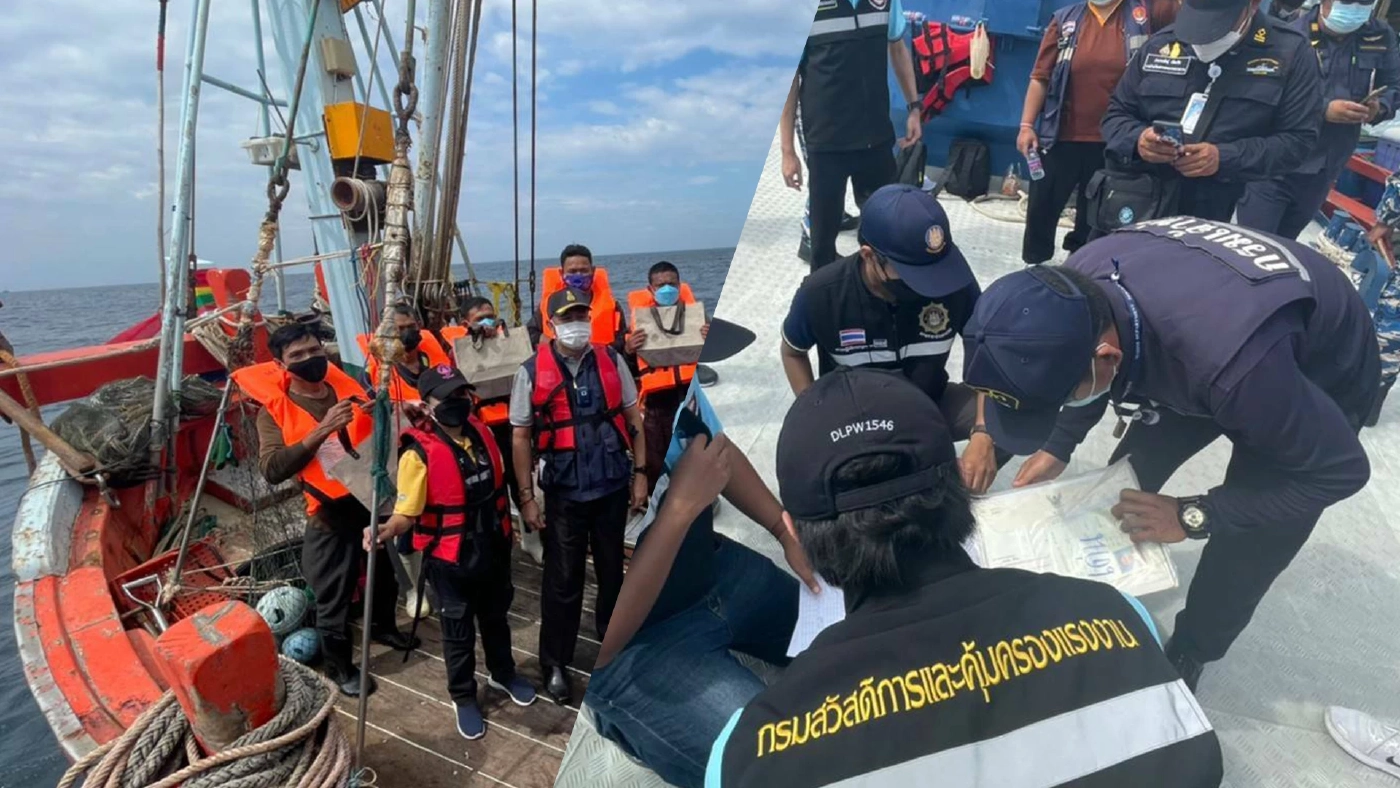 ลุยตรวจเรือประมงกลางทะเล ยกระดับสถานการณ์การค้ามนุษย์ในไทย