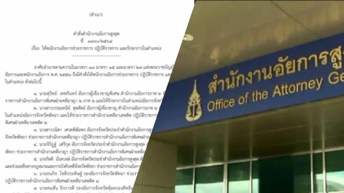 เด้งกราวรูดอัยการจังหวัดพัทยาฐานสั่งฟ้อง “ลีโอ” ไม่ทัน เด้งกราวรูดอัยการจังหวัดพัทยาฐานสั่งฟ้อง “ลีโอ” ไม่ทัน