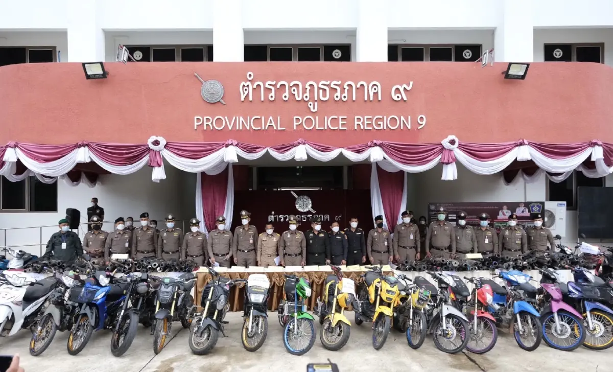ภาค9ปฏิบัติการกวาดล้างรถแข่งแต่งซิ่ง7จว.ใต้ จับกุม 3,348 ราย