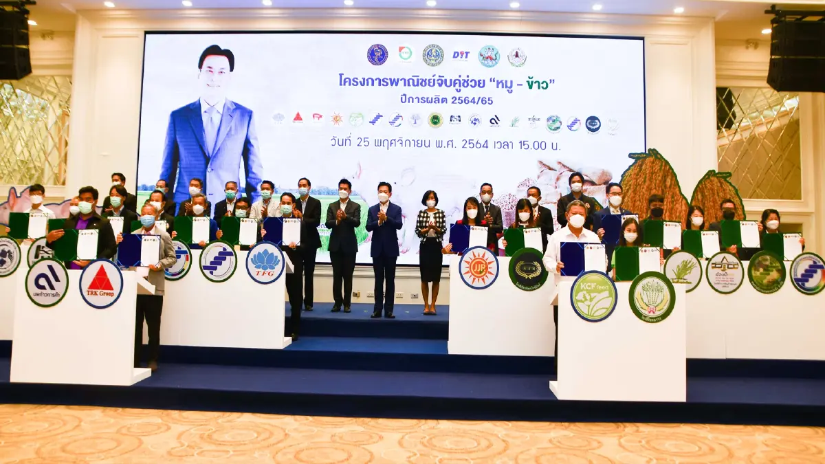 พาณิชย์จับคู่ช่วย ลดต้นทุนหมู-เพิ่มราคาข้าว พาณิชย์จับคู่ช่วย ลดต้นทุนหมู-เพิ่มราคาข้าว