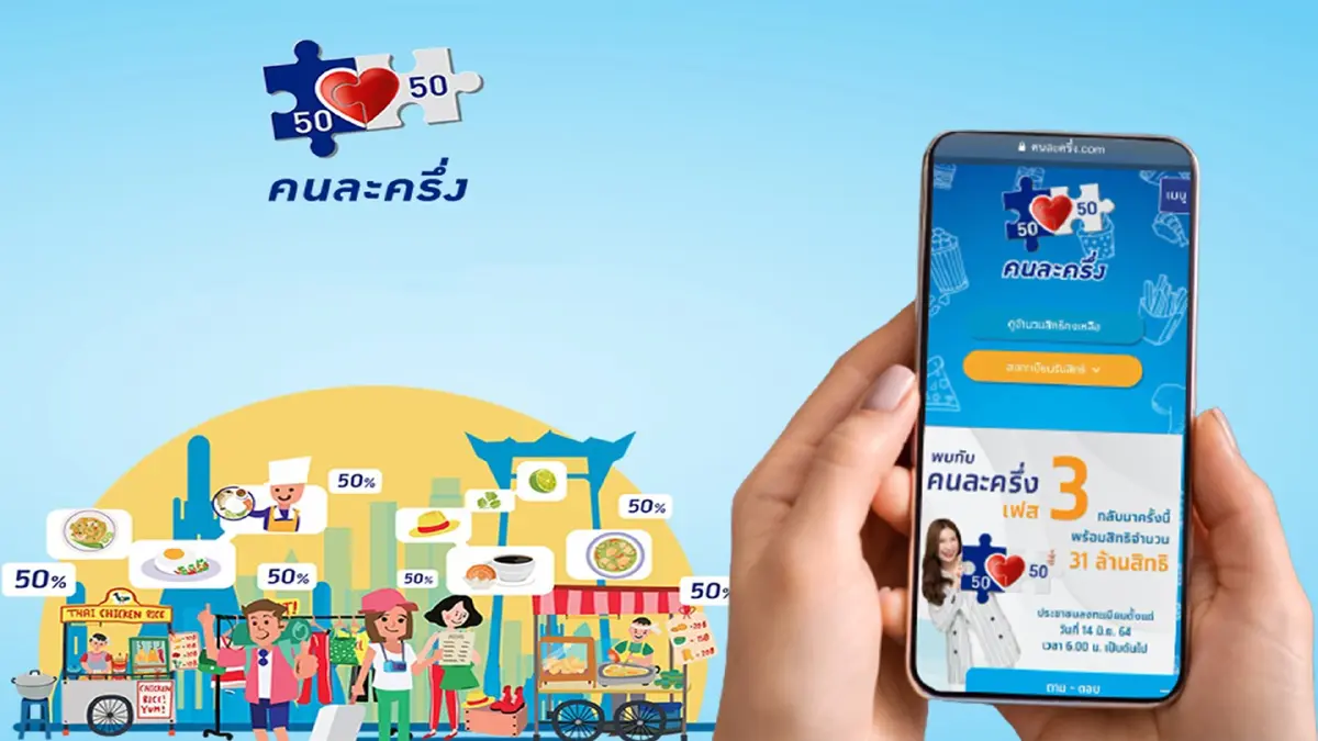 ลุ้นเพิ่ม "คนละครึ่ง" รับ 3,000 บาท เพื่อให้มีเม็ดเงินกระตุ้นเศรษฐกิจ ลุ้นเพิ่ม "คนละครึ่ง" รับ 3,000 บาท เพื่อให้มีเม็ดเงินกระตุ้นเศรษฐกิจ