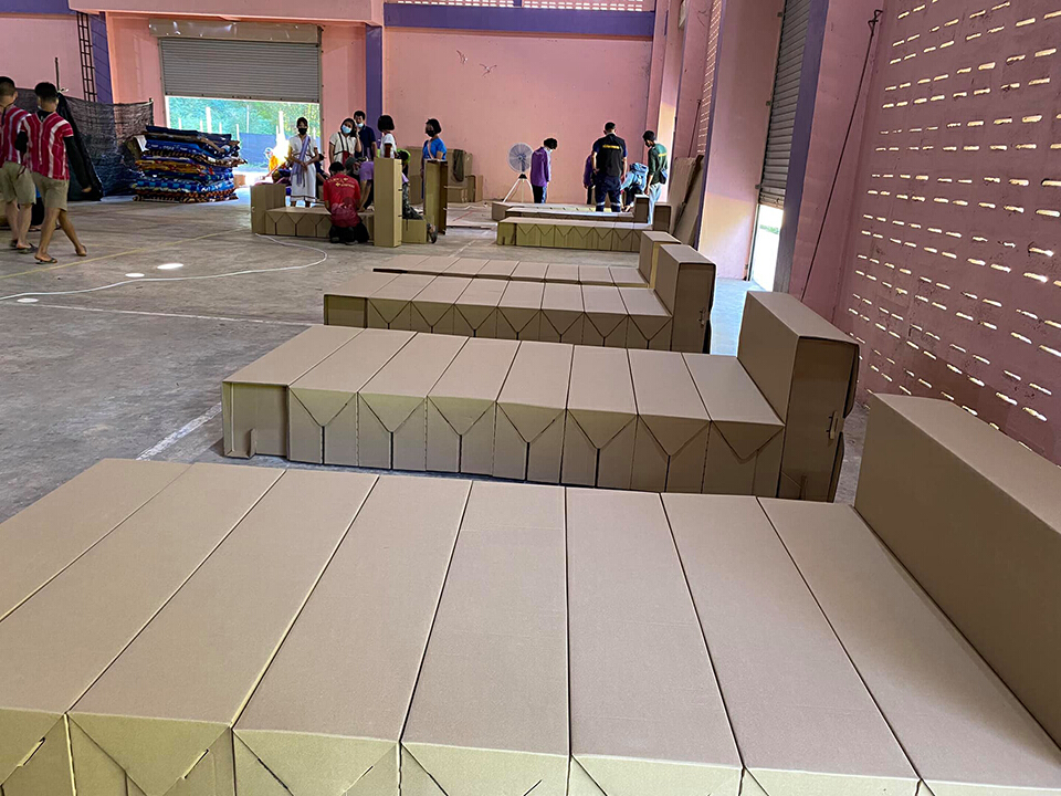 โรงเรียนล่องแพวิทยาเตรียมสถานที่กักตัวผู้ติดโควิดรับมือระบาด