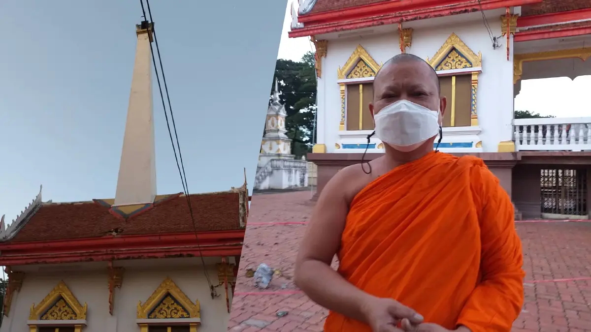 เผาศพโควิดฟรีจนเมรุพัง วัดสีคิ้วคณาราม วอนผู้ใจบุญบริจาคบูรณะซ่อมแซม