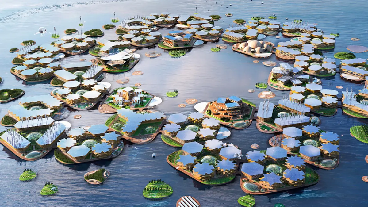 เมืองลอยน้ำแห่งแรกของโลกจะเริ่มสร้างที่เกาหลีใต้ คาดสร้างเสร็จปี 2025 เมืองลอยน้ำแห่งแรกของโลกจะเริ่มสร้างที่เกาหลีใต้ คาดสร้างเสร็จปี 2025