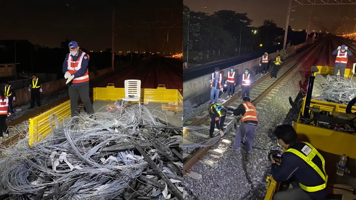 การรถไฟฯ เร่งขยายผล คดีลักลอบตัดสายใยแก้วนำแสง รถไฟฟ้าสายสีแดง