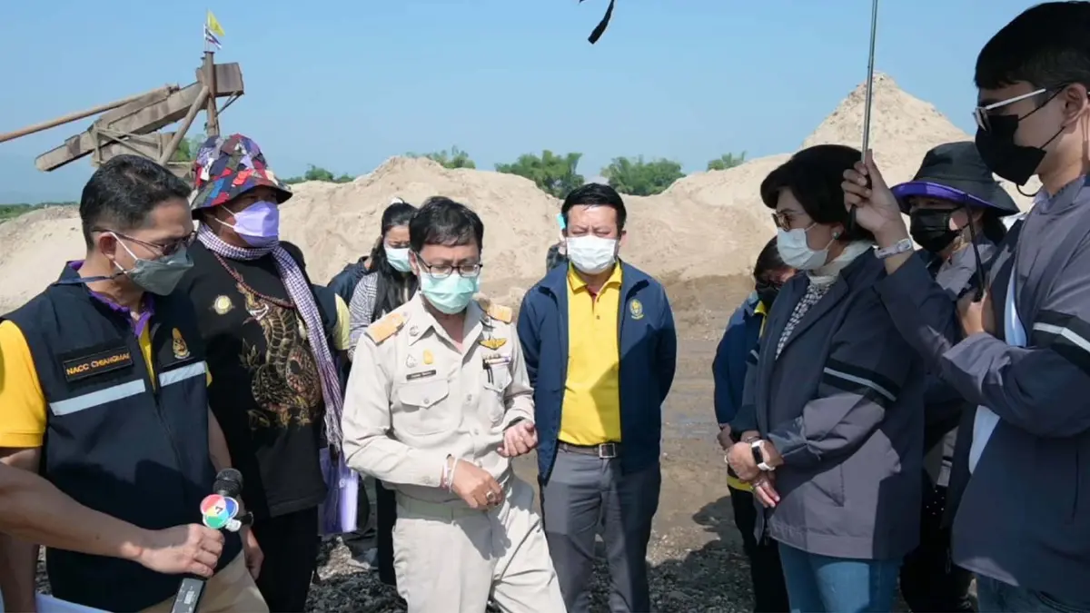 ป.ป.ช.ตรวจสอบการดูดทราย-สิ่งล่วงล้ำลำน้ำจ.เชียฝใหม่