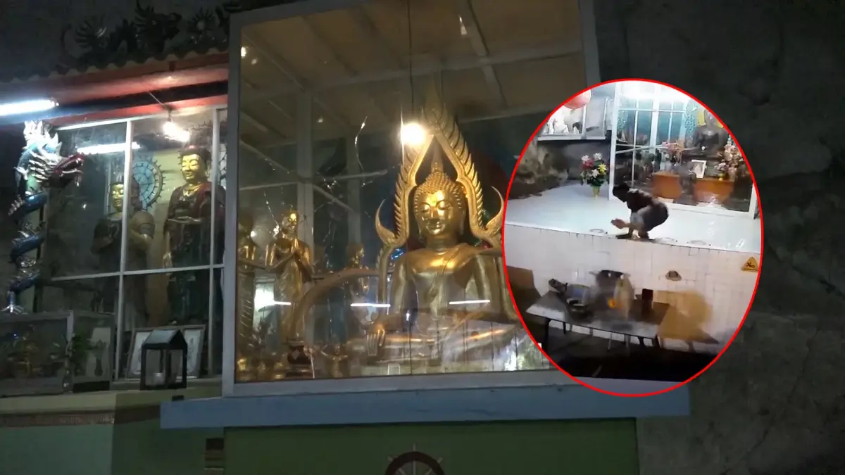หนุ่มคลั่งบุกวัด ถีบพระพุทธรูปทำลายสิ่งของ หนุ่มคลั่งบุกวัด ถีบพระพุทธรูปทำลายสิ่งของ