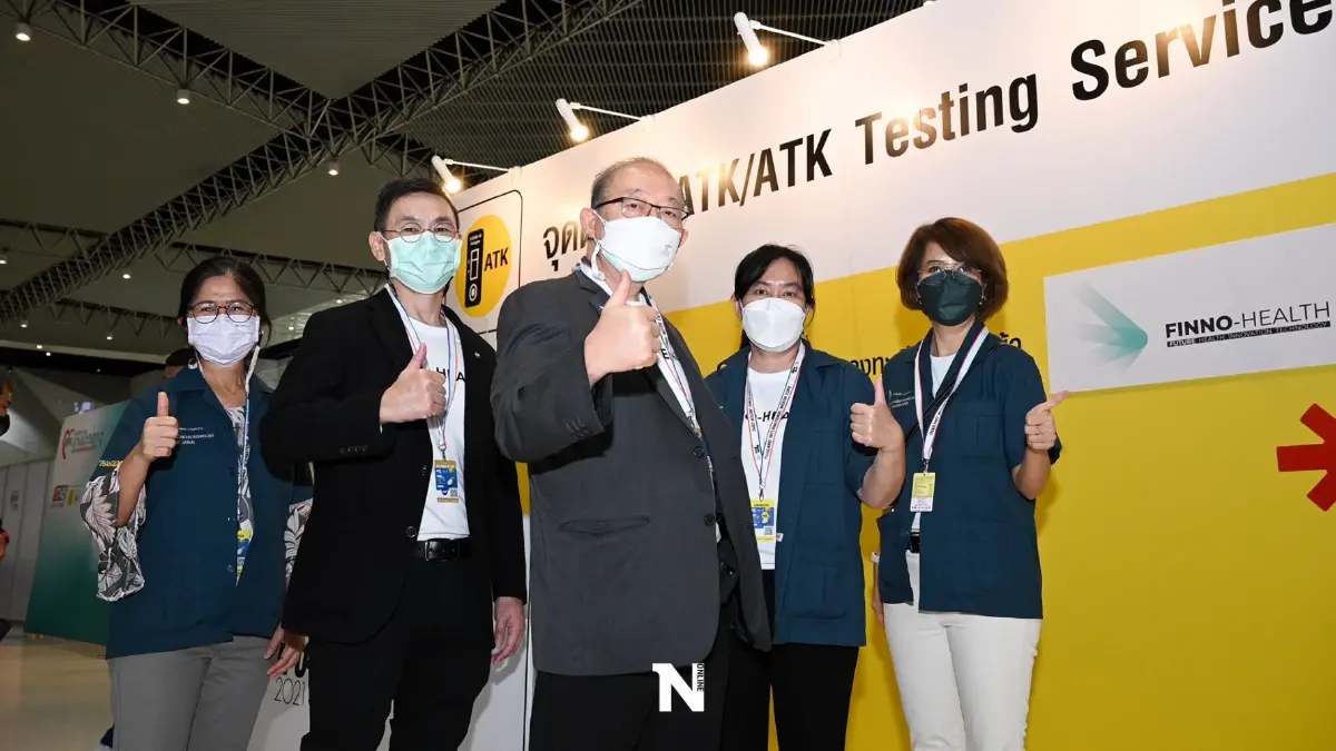 FINNO-HEALTH มั่นใจ ATK Passport คัดกรองโควิด ผู้เข้าร่วมงานMotor Expo 2021