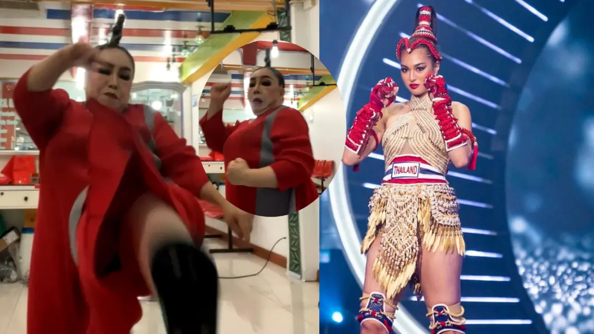 ผิดหวังโชว์ชุดประจำชาติ “ลีน่าจัง” เดือดจัด สอนท่าออกหมัด “แอนชีลี”