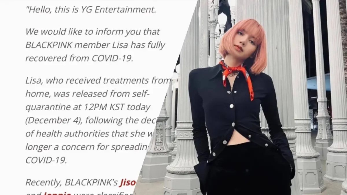 ต้นสังกัดเผย ‘ลิซ่า BLACKPINK’ หายป่วยโควิดแล้ว ต้นสังกัดเผย ‘ลิซ่า BLACKPINK’ หายป่วยโควิดแล้ว