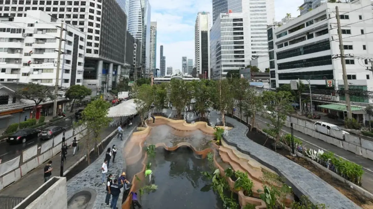 จ่อเปิดใช้"คริสต์มาส"นี้ สวนสาธารณะคลองช่องนนทรี คืบหน้าแล้ว 70% จ่อเปิดใช้"คริสต์มาส"นี้ สวนสาธารณะคลองช่องนนทรี คืบหน้าแล้ว 70%