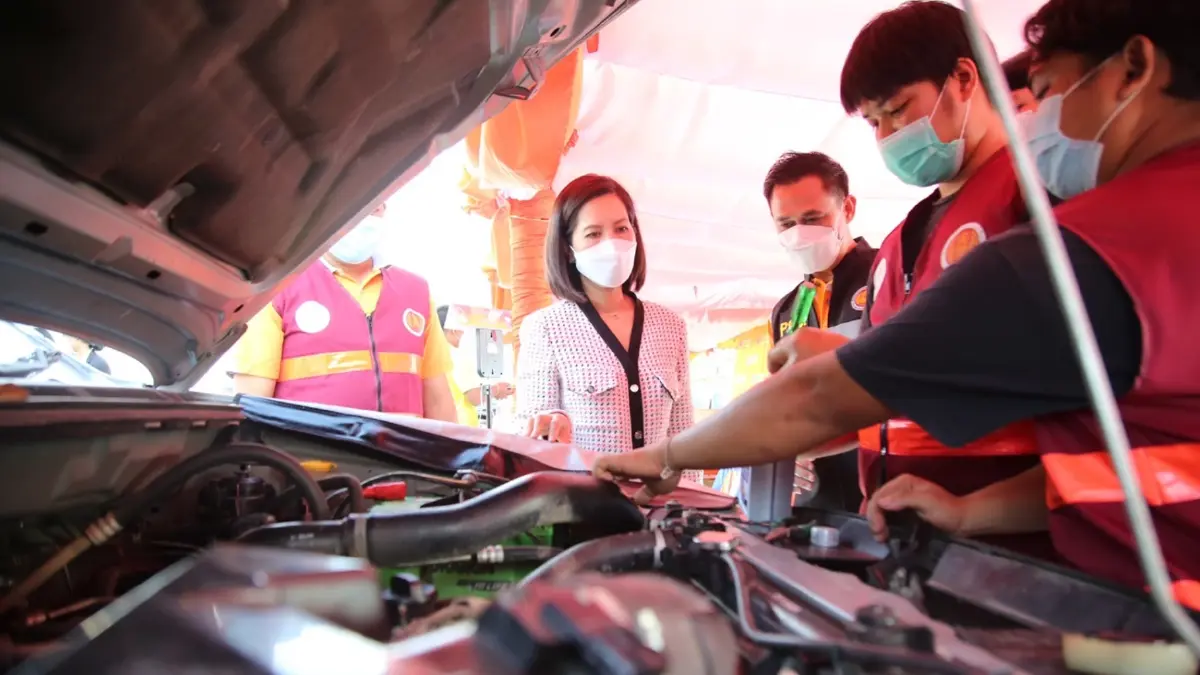 "ตรีนุช"ตรวจอาชีวะอาสา"พักรถ-พักคน"ส่งปชช.เดินทางปลอดภัยช่วงปีใหม่