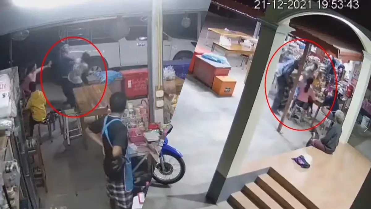 สุดเถื่อน! "ชายหัวร้อน" ชักอาวุธปืนยิงขู่ "หญิงคู่อริ" หน้าร้านค้า สุดเถื่อน! "ชายหัวร้อน" ชักอาวุธปืนยิงขู่ "หญิงคู่อริ" หน้าร้านค้า