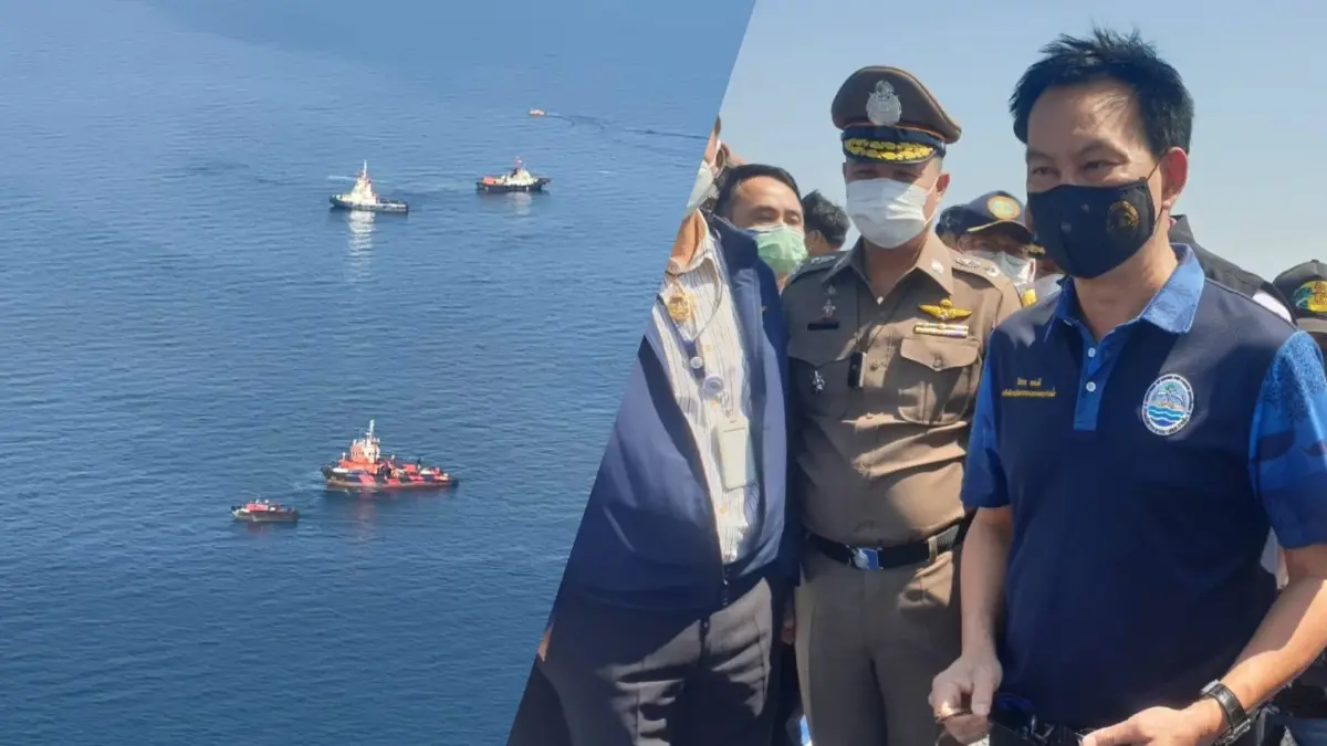 บริษัทอ้าง "น้ำมันดิบรั่ว" ทะเลมาบตาพุด "1.6 แสนลิตร" ไม่ใช่ 4 แสนลิตร บริษัทอ้าง "น้ำมันดิบรั่ว" ทะเลมาบตาพุด "1.6 แสนลิตร" ไม่ใช่ 4 แสนลิตร