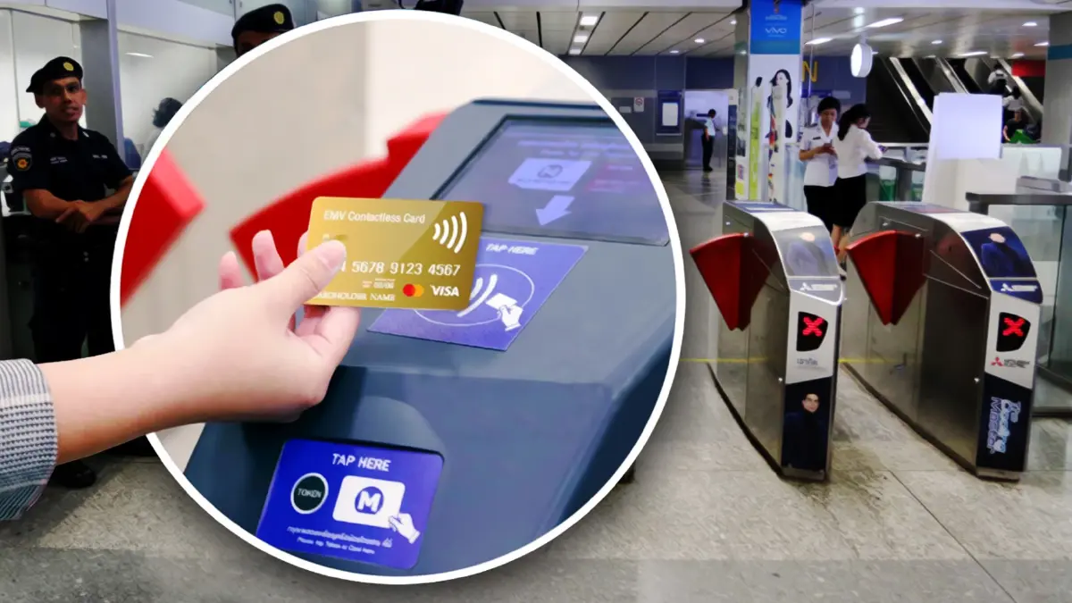 เริ่ม 29 ม.ค. นี้ ชำระค่าโดยสารรถไฟฟ้า MRT แตะ-จ่าย ด้วยบัตรใบเดียว เริ่ม 29 ม.ค. นี้ ชำระค่าโดยสารรถไฟฟ้า MRT แตะ-จ่าย ด้วยบัตรใบเดียว