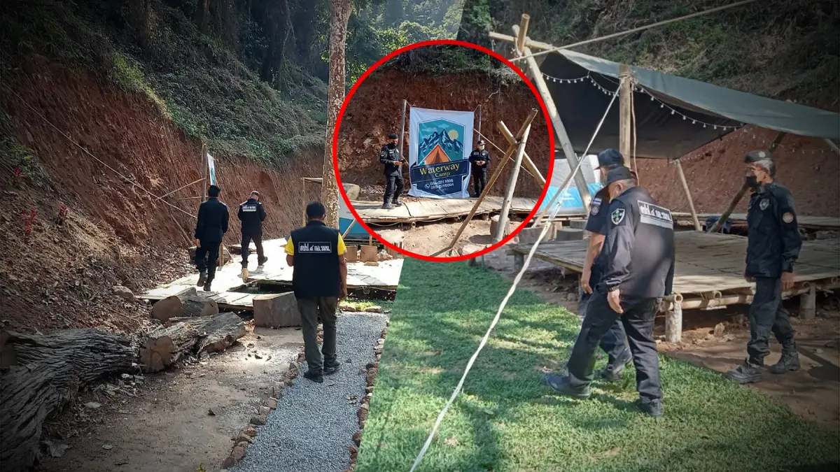 กอ.รมน. ผนึก พยัคฆ์ไพร ลุยตรวจ "Waterway camp" รุกป่าสงวนฯ แม่แตง