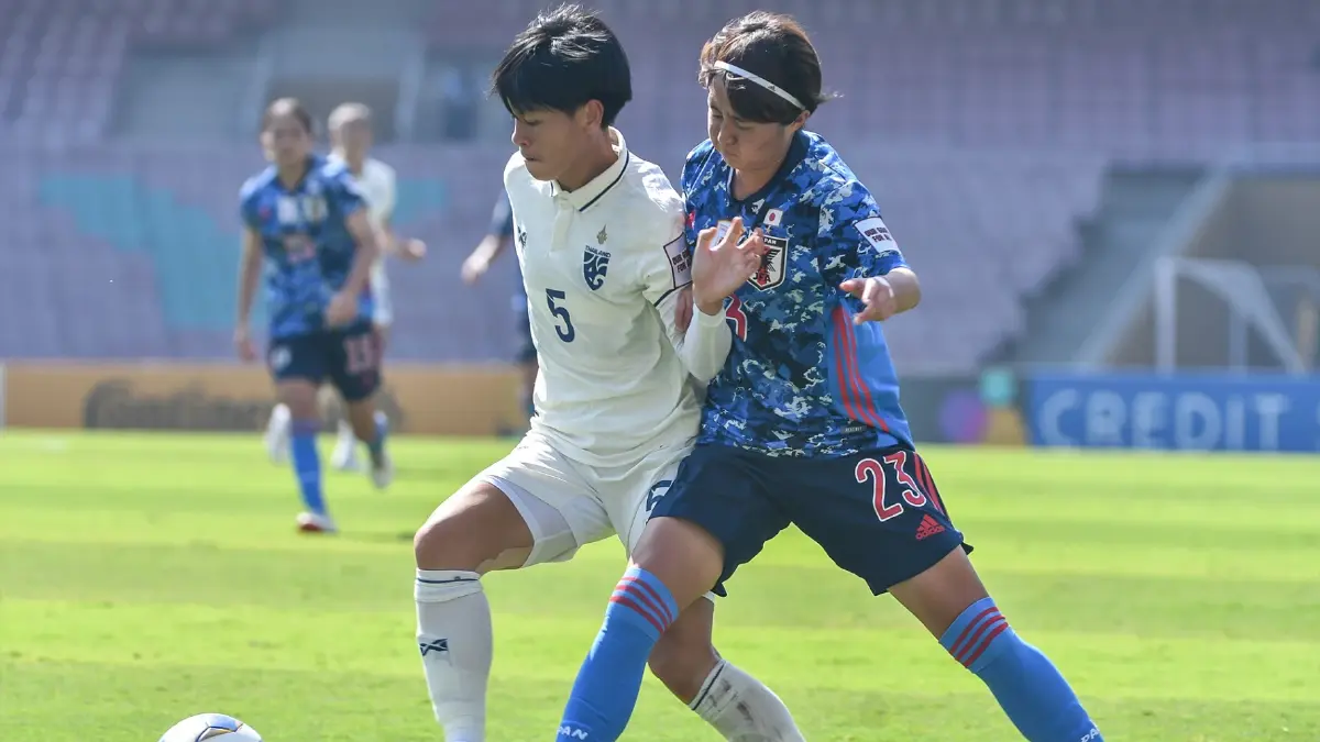 ต้านไม่ไหว! ไทยพ่ายญี่ปุ่น 0-7 ต้องไปลุ้นเพลย์ออฟชิงตั๋วบอลโลก ต้านไม่ไหว! ไทยพ่ายญี่ปุ่น 0-7 ต้องไปลุ้นเพลย์ออฟชิงตั๋วบอลโลก