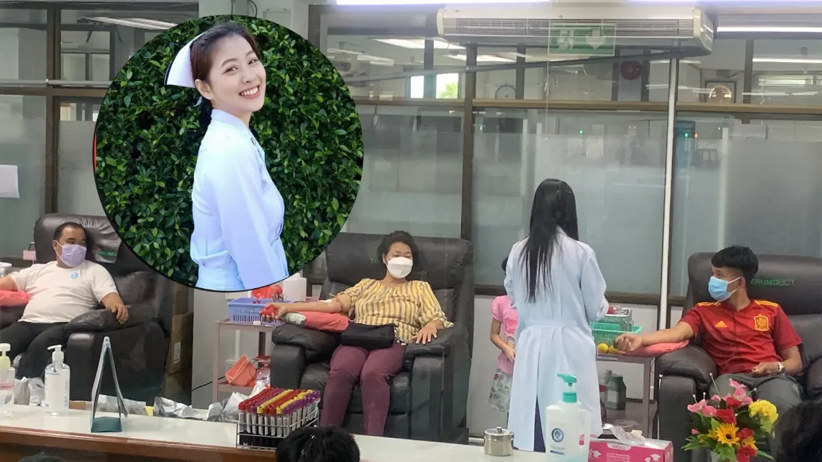 ชาวแม่สอดหลั่งไหลบริจาคโลหิตช่วยพยาบาลสาวมิขาดสาย ชาวแม่สอดหลั่งไหลบริจาคโลหิตช่วยพยาบาลสาวมิขาดสาย
