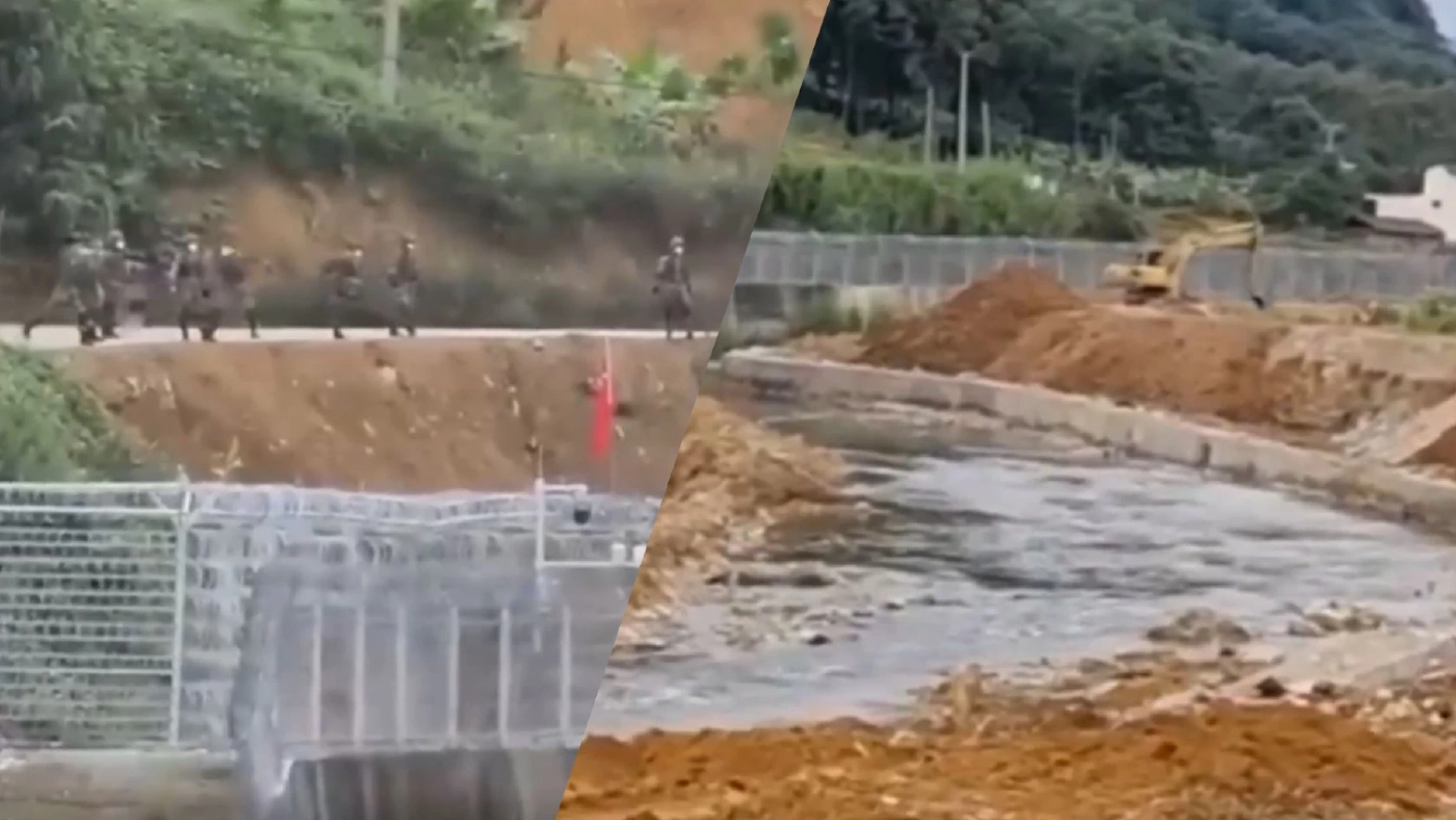 คลิปไวรัลทหารจีนขว้างหินใส่คนงานเวียดนาม