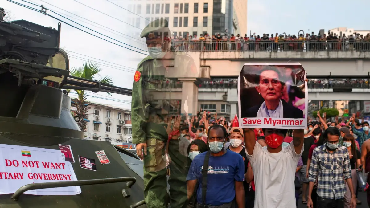 1 กุมภาพันธ์ 2565 ครบรอบ 1 ปี "รัฐประหารเมียนมา"