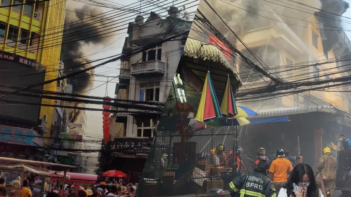 ไฟไหม้ย่านเยาวราช-สำเพ็ง เป็นโกดังเก็บของเล่น ชาวบ้านวิ่งหนีกันอลหม่าน